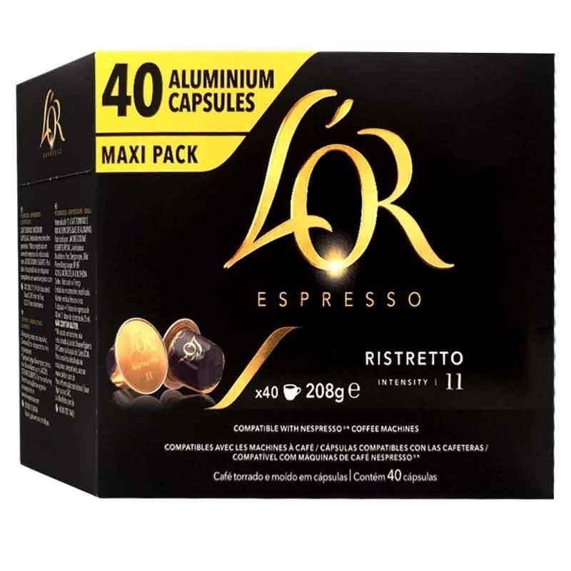 Ristretto L'OR 40 Cápsulas Maxi Pack compatibles Nespresso