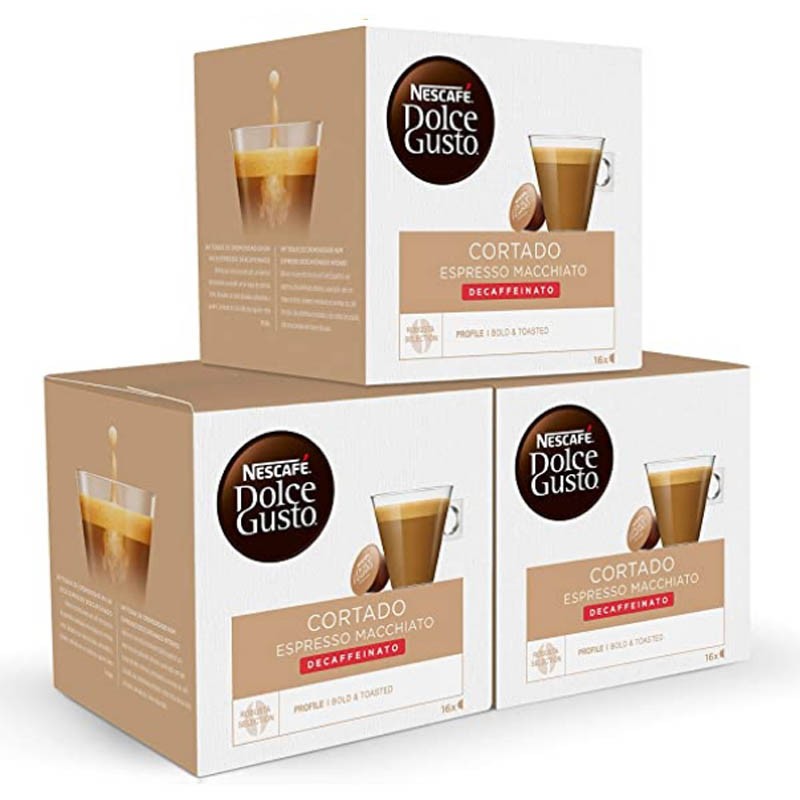Descafeinado Café Cortado Pack 48 cápsulas Dolce Gusto 7613033494321