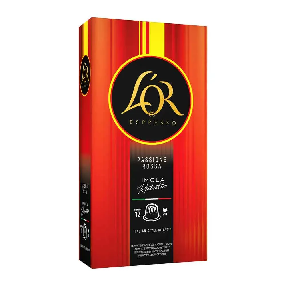 Ristretto Imola, Passione Rossa 10 cápsulas Nespresso L'or