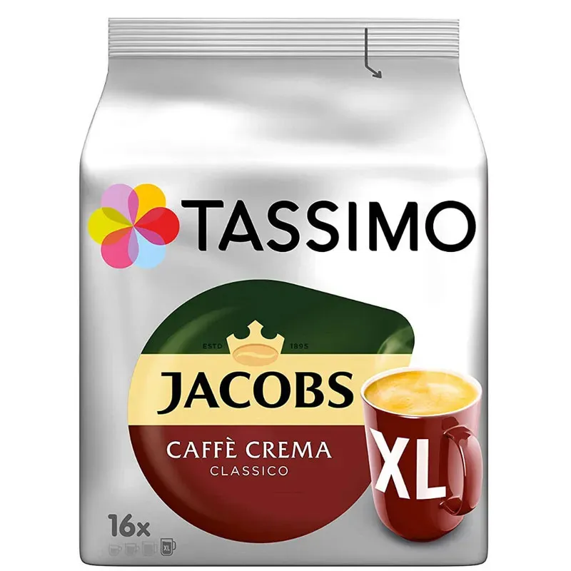 Café Crema  Classico XL Jacobs  16 servicios para Tassimo