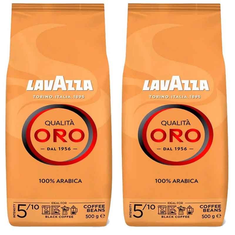 Lavazza Qualita Oro Café en Grano  2 bolsas de 500 gr