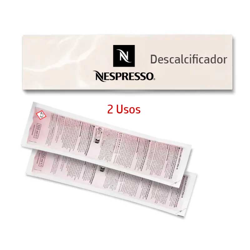 Descalcificador Nespresso 2 sobres de 100ml