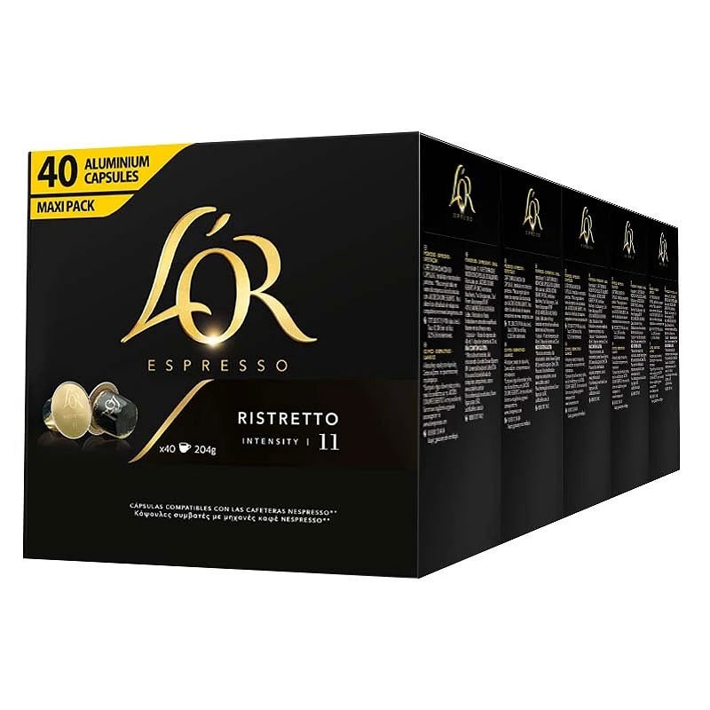 Ristretto L'or 200 cápsulas compatible Nespresso varios formatos