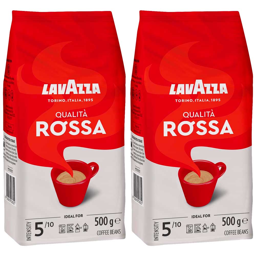 Lavazza Qualita Rossa Café en Grano  2 bolsas de 500 gr