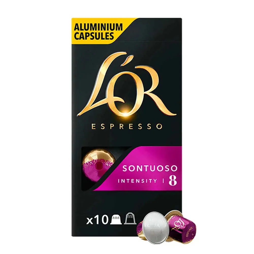 Sontuoso, 10 cápsulas compatíveis NESPRESSO.