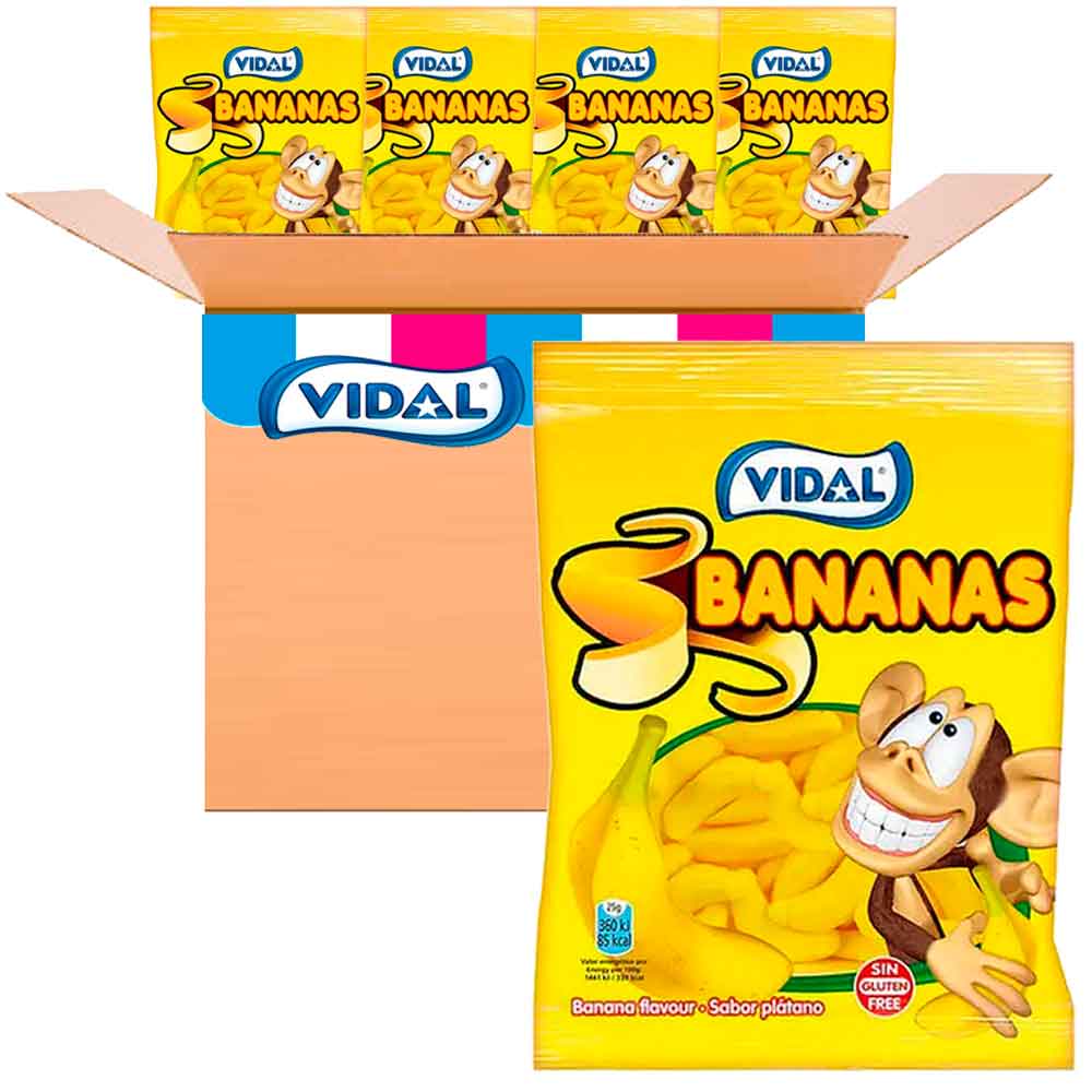 Bananas Vidal  14 bolsas de 90 gr 