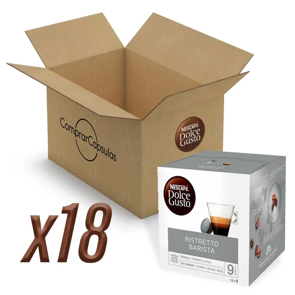 Café Ristretto Barista 18 cajas, 288 cápsulas Dolce Gusto Nescafé