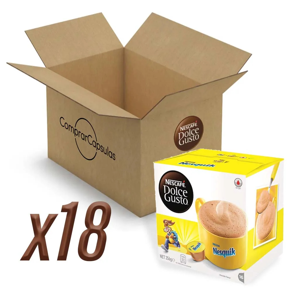Nesquik 18 cajas 288 Cápsulas | Dolce Gusto Nescafé