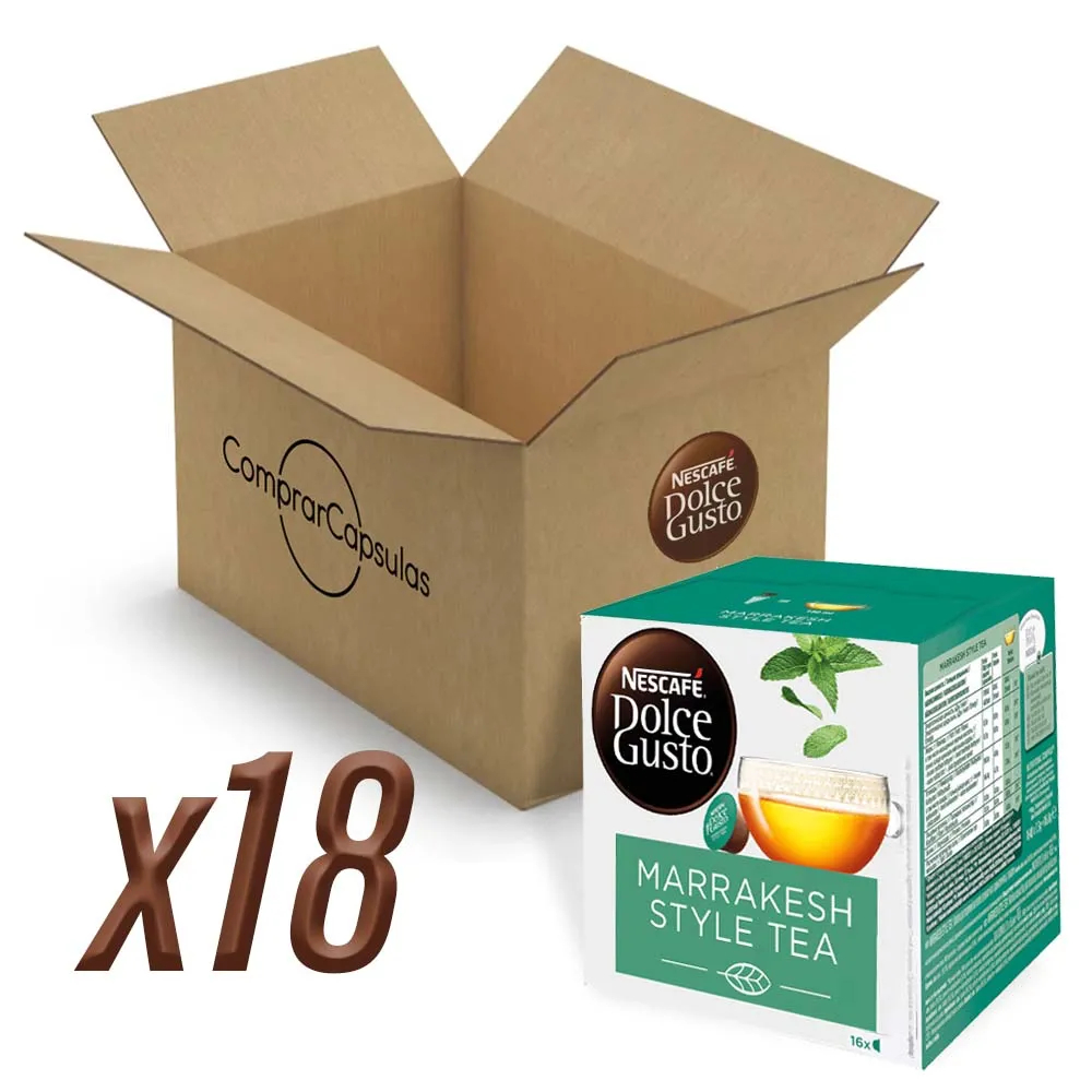 Marrakesh Style Tea 18 cajas 288 Cápsulas| Dolce Gusto Nescafé