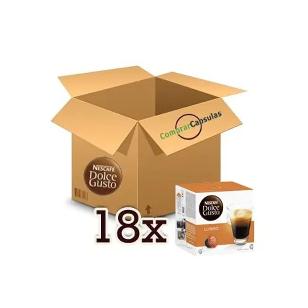 Café Lungo 18 cajas, 288 cápsulas | Dolce Gusto Nescafé
