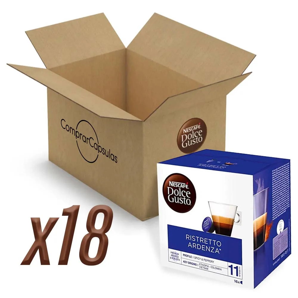 Café Risretto Ardenza 18 cajas, 288 cápsulas Dolce Gusto Nescafé