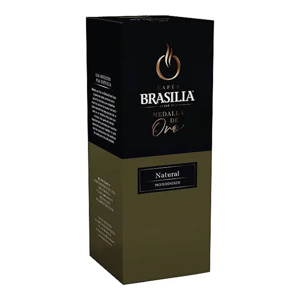 Café Tostado Natural 25x7g Brasilia Medalla de Oro