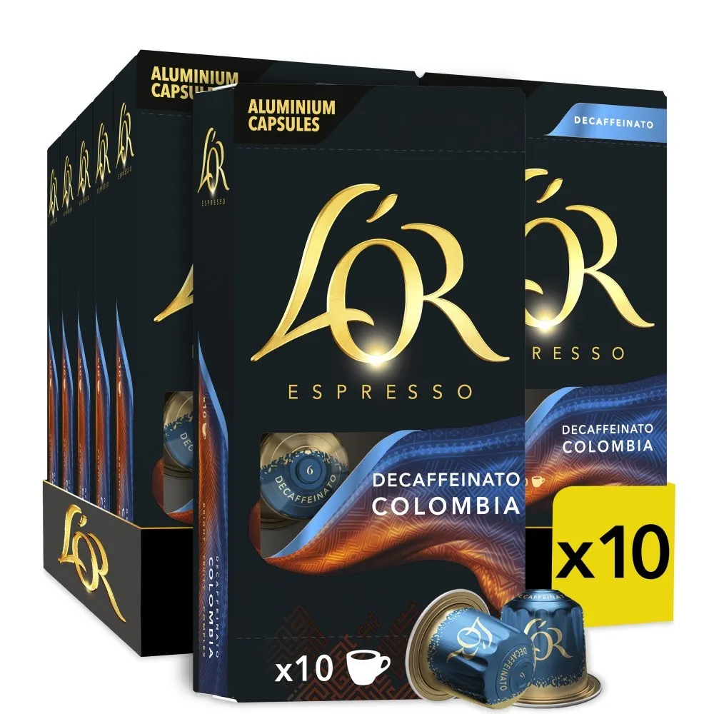 L'OR Espresso Colombia Descafeinado compatibles Nespresso® 100 cápsulas