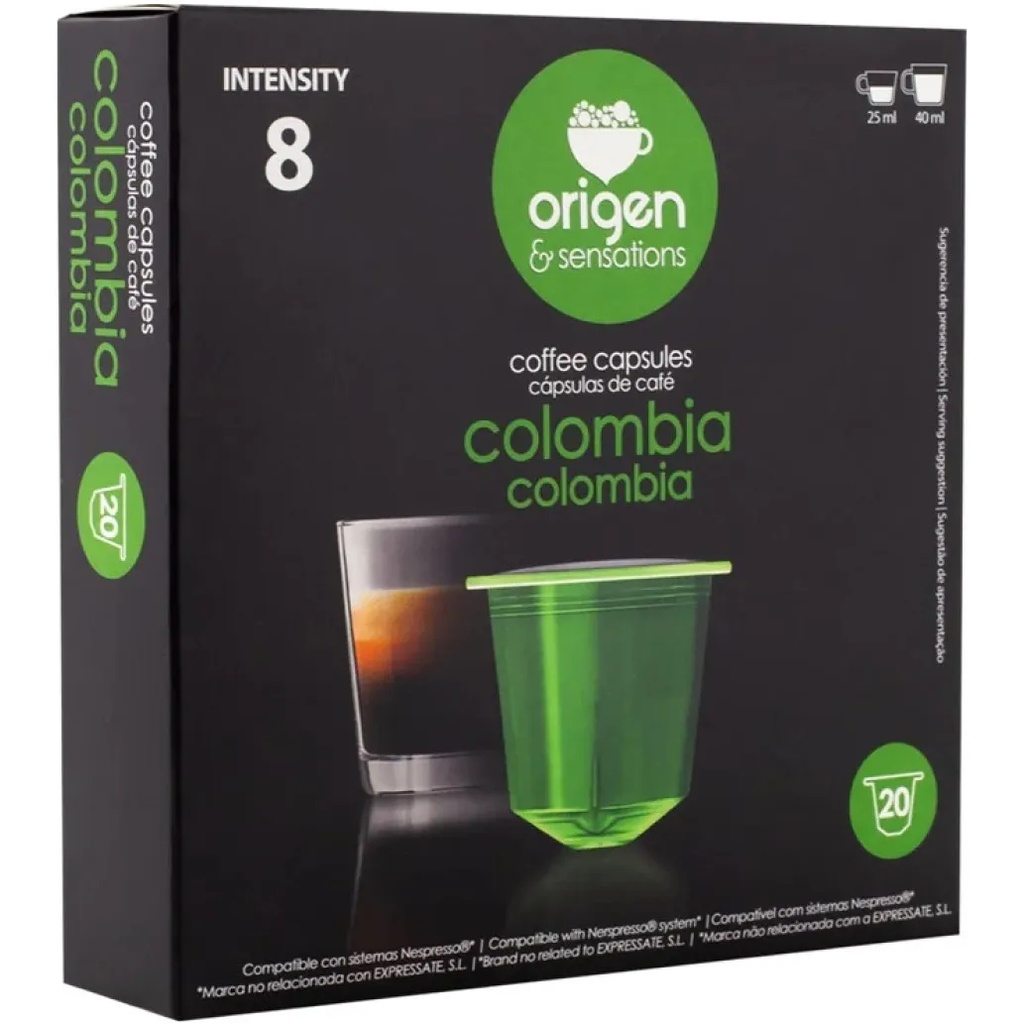 Arábica Origen Sensations 20 cápsulas compatibles Nespresso®