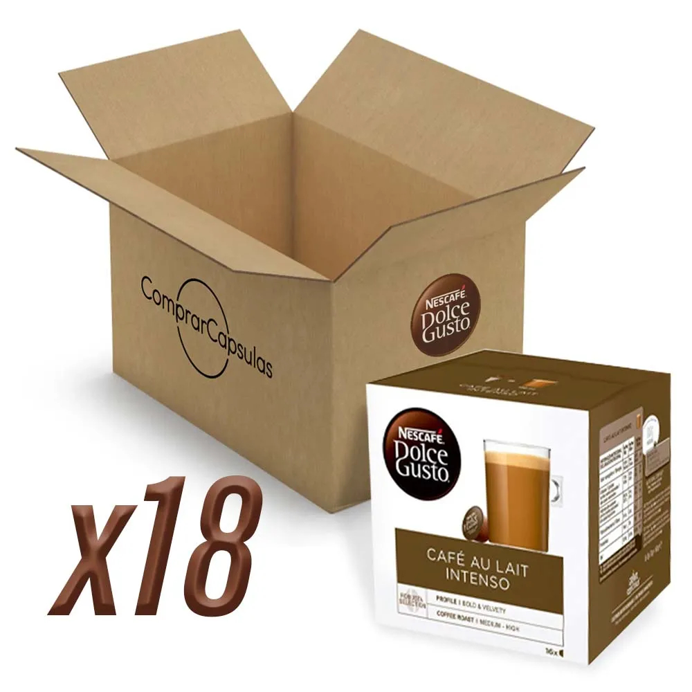 Café con Leche Intenso 18 cajas, 288 cápsulas Dolce Gusto Nescafé