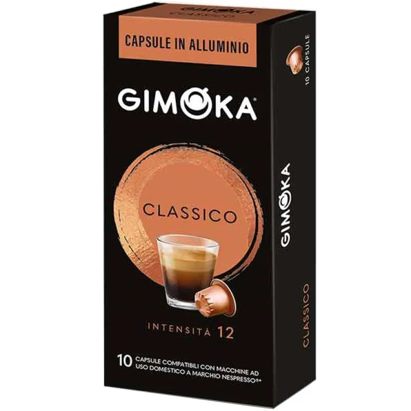 Gimoka Classico 10 cápsulas de Aluminio compatibles Nespresso®