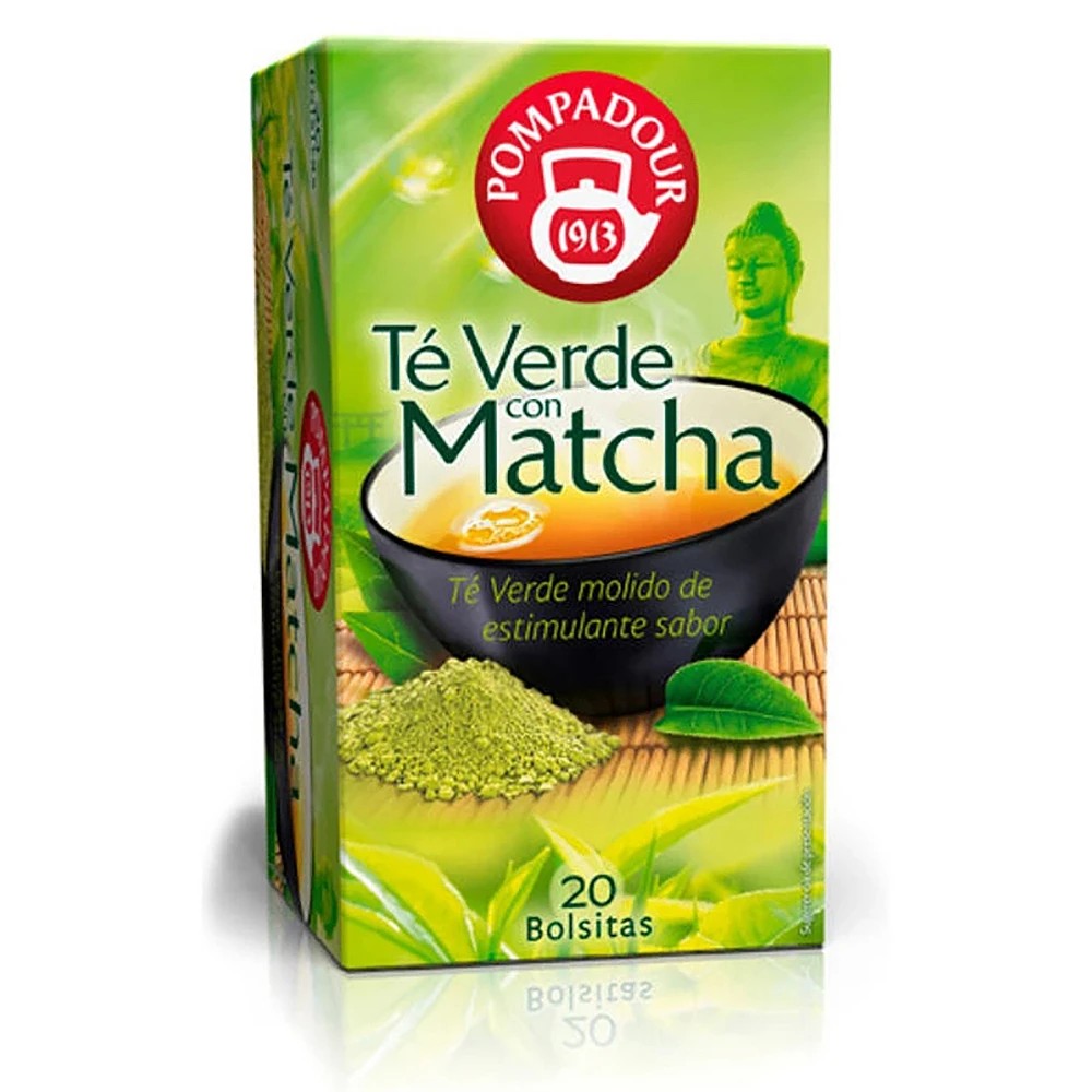 Té verde Matcha Pompadour 20 infusiones 8412900401351