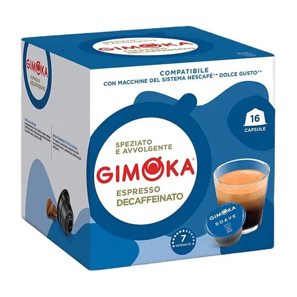 Café Soave Descafeinado 16 cápsulas | Gimoka Dolce Gusto