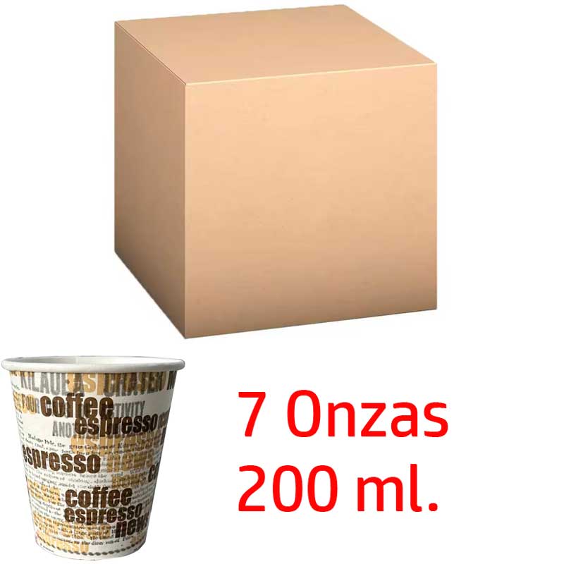 1000 Vasos de un solo uso de 7 onzas - 200 ml