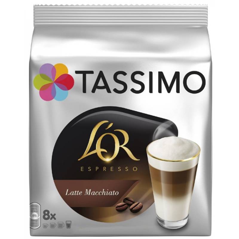 Latte Macchiato L'or 8 servicios Tassimo  utiliza 2 capsulas por servico