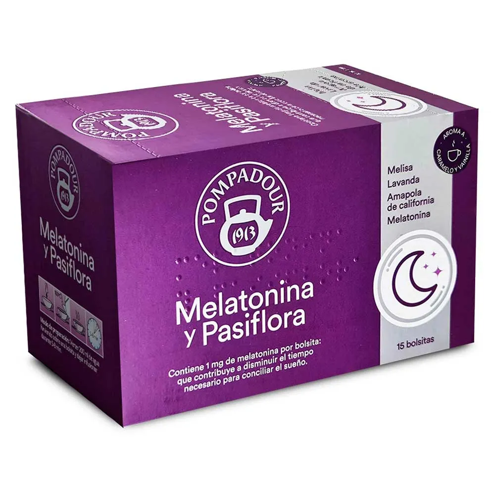 [71075] Infusión con Melatonina y Pasiflora 15 bolsitas Pompadour