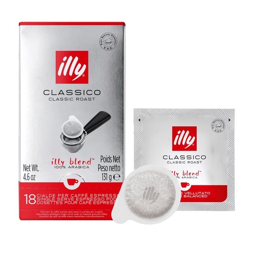 [A146] Illy Classico Lungo  E.S.E.  44mm  18 pods