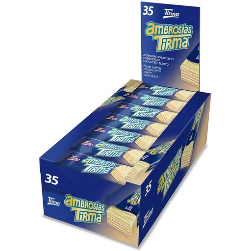 [8056150] Ambrosia Chocolate blanco Tirma, caja 35 unidades. 8410085422413