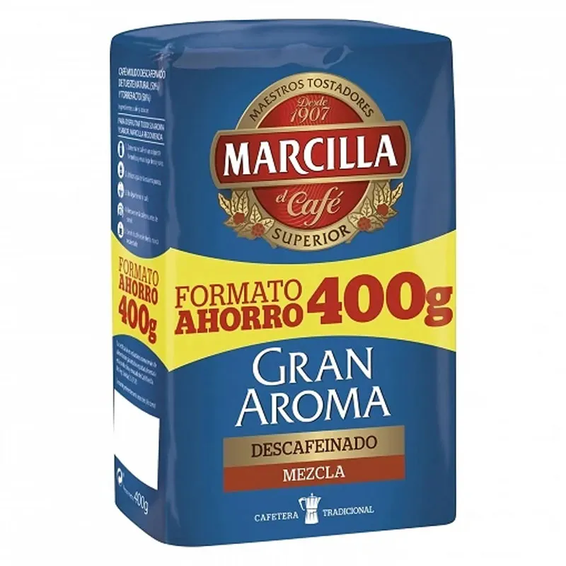 [4025196] Marcilla molido Gran Aroma Descafeinado Mezcla 50/50 , Formato Ahorro 400 gramos