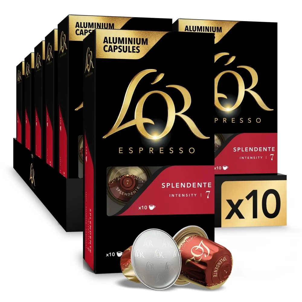 [4028357X10] L'OR Espresso Splendente compatibles Nespresso® 100 cápsulas