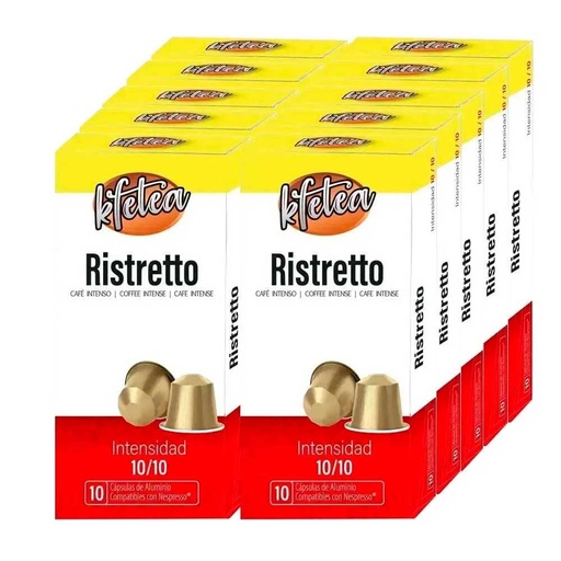[MOG065X10] Ristretto Kfetea Nespresso 100 capsulas compatibles
