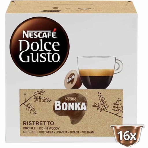[12468867] Nuevo Bonka Ristretto 16 unidades Dolce Gusto 3.99