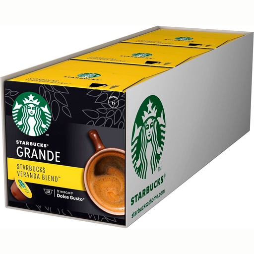 [12398629X3] 3 cajas de  Veranda Blend Grande  Starbucks, Dolce Gusto compatible 12  Servicios 7613036941501
