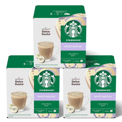 [12516339X3] 3 cajas Mocha Starbucks 6 + 6 cápsulas compatibles Dolce Gusto. 8445290398512