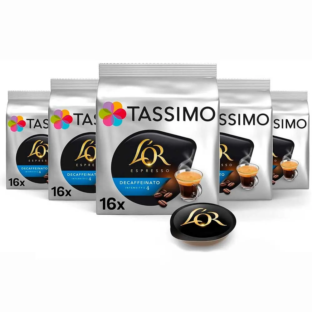 [4032125X5] Lote 5 cajas de Tassimo L'OR Descafeinado