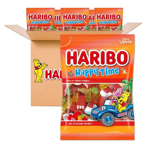 [H013752] Happy Time gominolas  de Haribo. Caja de 18 unidades de 90 gr. 8426617013752