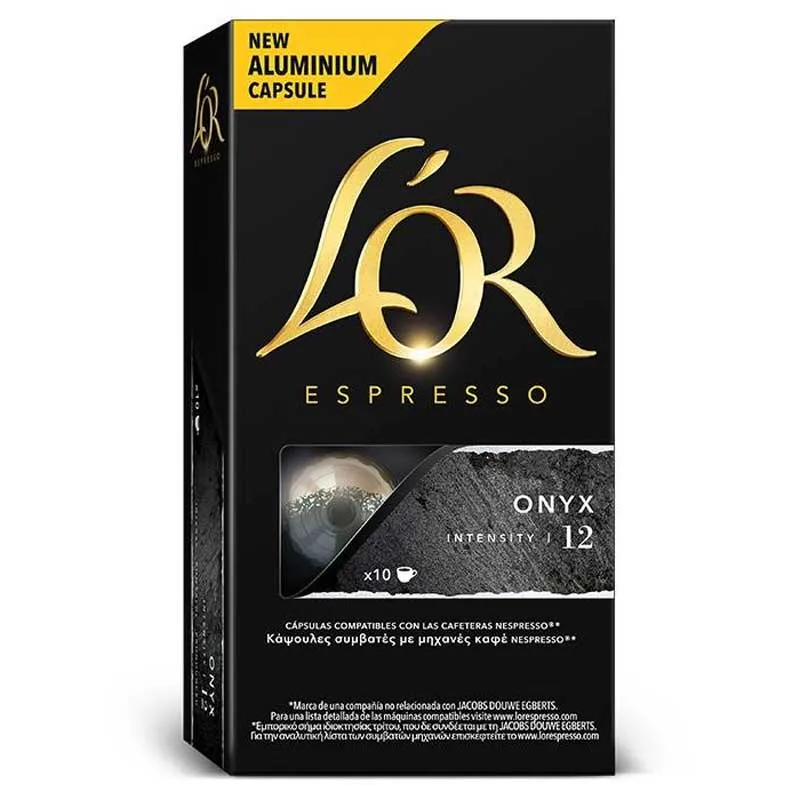 [4028367] ONYX L'OR, 10 capsulas aluminio compatibles NESPRESSO