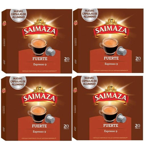 [4028473X4] Saimaza Fuerte 80 cápsulas compatibles com Nespresso
