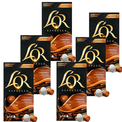 [4061088X6] L'OR Flavours Caramelo , 60 capsulas compatibles con Nespresso 8711000488225