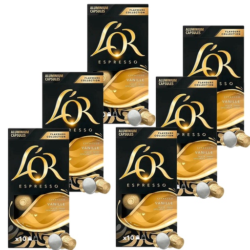 [4061086X6] L'OR Flavours Vainilla 60 capsulas compatibles con Nespresso