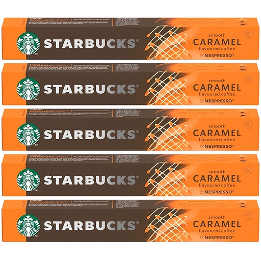 [6221413X5] 5 cajas de Espresso Caramel 10 Cápsulas Nespresso Starbucks