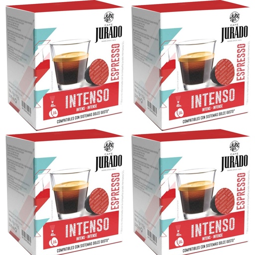 [30015943X4] 4 cajas Intenso de Café Jurado para Dolce Gusto 16 cápsulas