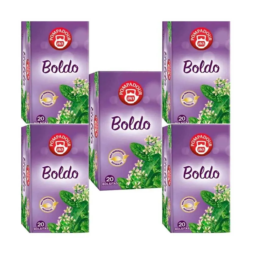 [70144X5] 5 cajas de Boldo Pompadour 20 infusiones