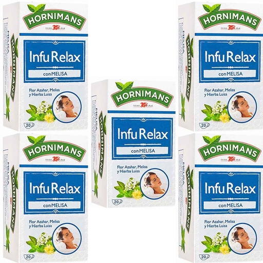[4071293X5] 5 cajas de Infu Relax con Melisa Hornimans 20 infusiones 8410091024939