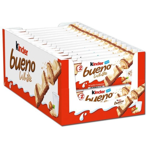 [69624] Kinder Bueno White - 30 unidades de 2 barritas 43g