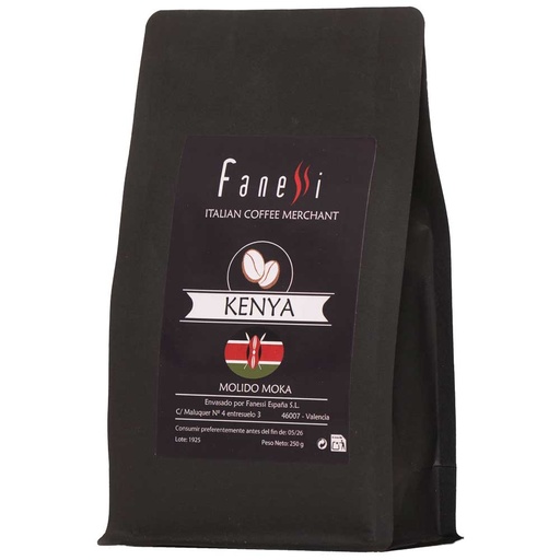 [11273] Kenya Fanessi origenes 250 gr café en grano puro Africa
