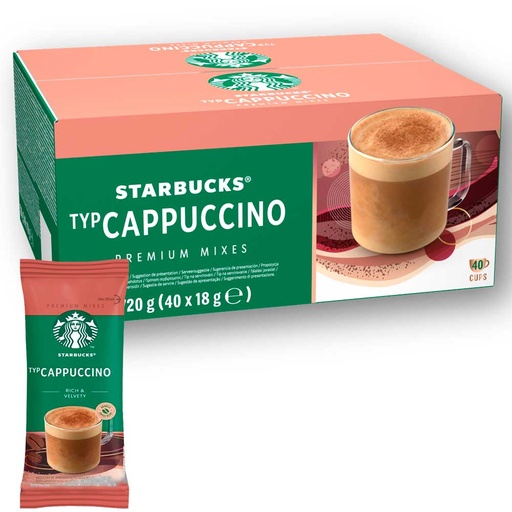 [12604319] Starbucks Capuccino caja de 40 sobres de 18 gramos 
