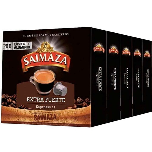 [4060801X5] Extra strong saimaza 200 nespresso compatible capsules 8410091070578