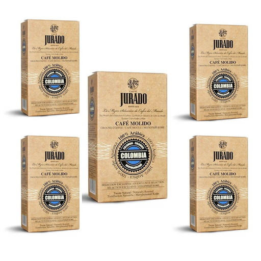 [30016288X5] Pack de 5 Colombia Café molido de Café Jurado. Cafes del mundo. 250g