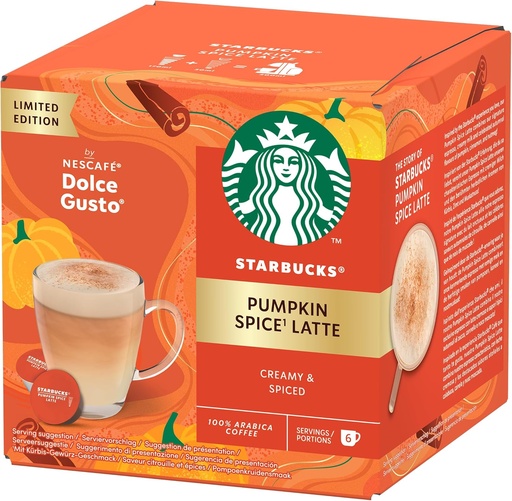 [12607535] Pumpkin Spice Latte Starbucks compatible Dolce Gusto