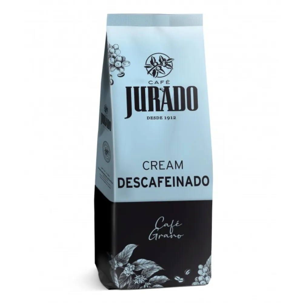 [30017037] Café en Grano Cream Descafeinado Jurado 1kg  Tueste Natural